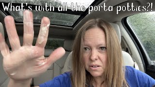 WHATS WITH ALL THE PORTA POTTIES  MOMVLOGS [upl. by Alegnat]