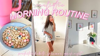 REALISTIC SUMMER MORNING ROUTINE  productive habits skincare quick reset [upl. by Arturo]