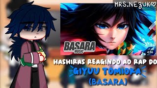 hashiras reagindo ao rap do giyuu tomioka basara  🇧🇷🇺🇸  mrsnezuko [upl. by Atires]