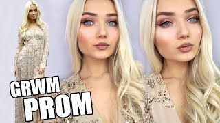 PROM GRWM 2017  MAKEUP HAIR amp DRESS [upl. by Eiralih511]