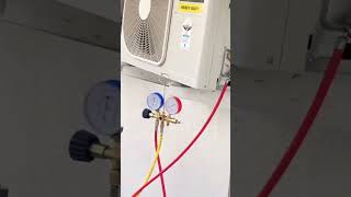 Mitsubishi ac installation wait vacuum airconditioner airconditioningservice funny [upl. by Oicnerolf]