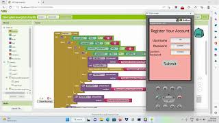 MIT APP Inventor Registration and Login Function Using TinyDB [upl. by China]