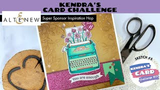 KendrasCardChallenge15 Featuring Altenew  A Sketch for ANY Size Card [upl. by Uzzia179]