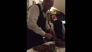 Buca Mario  Florentine Steak in Florence Italy [upl. by Ocirred]