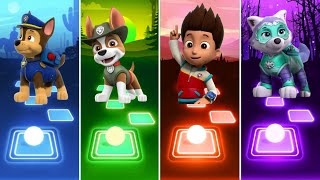 Chase Paw Patrol 🆚 Tracker Paw Patrol 🆚 Ryder Paw Patrol 🆚 Everest Paw Patrol  Tiles Hop EDM Rush [upl. by Reniti]