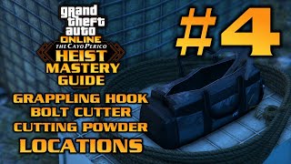 GTA Online Cayo Perico Heist Mastery Guide Part 4 Grapple Hook Bolt Cutter Cutting Powder Spawns [upl. by Hanway]