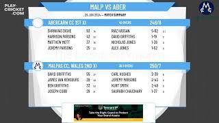 Malpas CC Wales 2nd XI v Abercarn CC 1st XI [upl. by Kaleb121]