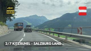 🇦🇹 Kitzbuhel to Salzburg Land driving part 27 breakdown on Grossglockner High Alpine Road [upl. by Ennaylloh]