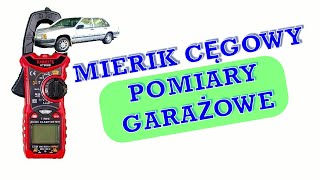 Miernik cęgowy Pomiary prądów w samochodzie [upl. by Elcin]