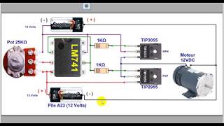 Contrôleur de vitesse de moteur à courant continu bidirectionnel simple [upl. by Nacim398]
