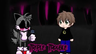 Triple trouble UTAU but I sing it with an AI cover UTAU LYRICS BY quirrelllwiththreels [upl. by Kempe969]