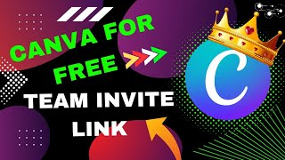 How to get canva pro for free 2024  canva pro team invite link [upl. by Boy]