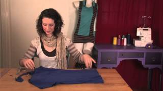 How to Cut a Boatneck Out of a Shirt  DIY Shirt Designs [upl. by Gypsy]