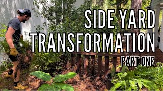 Side Yard Transformation Part 1  Garden Makeover  Landscape Renovation  The Gardeners Garden [upl. by Atimad]