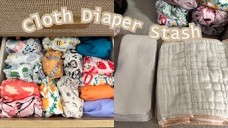 Cloth Diapering Stash  Green Mountain Diaper amp Alva Baby  Prefold  Covers amp Pocket Diapers  2024 [upl. by Ephrayim849]