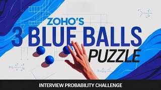 Zohos draw 3 blue balls puzzle  zohoaptitude zohointerview [upl. by Dominique121]