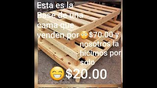 ¿Como Hago la Base de Cama PERRONA por menos de 20  How to make a Bed Frame marca Mía MIA [upl. by Nallad]