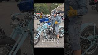 harleydavidson harley europeanbikeweek custom exhaust short shorts faakersee motorcycle [upl. by Alhahs]