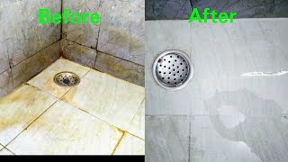 ரெண்டு பொருட்கள் மட்டுமே போதும் பளிச்சிடும் பாத்ரூம்how to clean bathroom tiles easily [upl. by Ahsahtan]