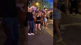 Dancing at 5th amp Broadway while Jamey Johnson performs at Tootsies 64th Birthday Bash in Nashville [upl. by Ahgem225]