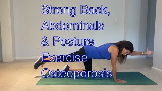 Stronger Back Abdominals amp Posture Exercises for Osteoporosis [upl. by Sillaw170]