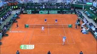 Official Davis Cup Highlights Argentina 32 France [upl. by Eleon]