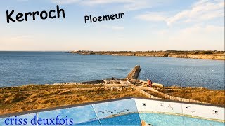 Ploemeur  Petit Port de Kerroch  Belvédère  4K  Littoral  Digue  Morbihan  Bretagne  France [upl. by Akli59]