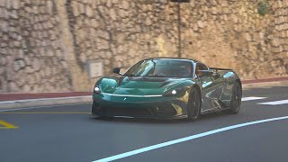 Pininfarina Battista driving in Monaco [upl. by Natan]