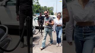 Sara Ali Khan Day Out With Father Saif Ali Khan [upl. by Goddart89]