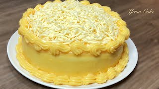 YEMA CAKE without Oven  NO BAKE  with Pipeable Yema Frosting Recipe [upl. by Alberik]