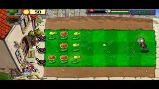 Jogando Plants Vs Zombie Level 2 Parte 2 [upl. by Letch]