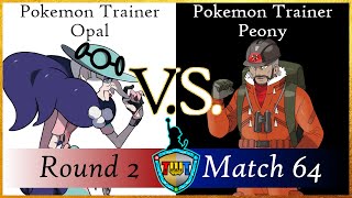 TWT Round 2 Match 64  Pokemon Trainer Opal VS Pokemon Trainer Peony [upl. by Evyn]