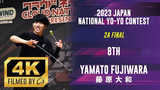 2023JN 2A Final 8th Yamato Fujiwara  2023 Japan National Yoyo Contest  Filmed by C3yoyodesign [upl. by Villiers416]