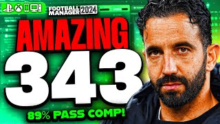 Amorims AMAZING 343 FM24 Tactics  Insane Results  FM24 Best Tactics [upl. by Nyleaj732]