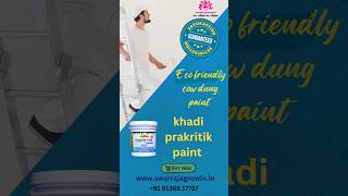 Khadi Prakritik Paint swarrajagrowin khadiindia ytshortsindia cowdung youtubeshorts alibagh [upl. by Nylatsyrk]