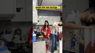 Couple after love marriage😂 youtubeshorts shorts ytshorts couple lovemarriage simrit [upl. by Newbold302]