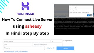 How to Connect Hostinger Terminal Using SSH StepbyStep Guide [upl. by Wilone]