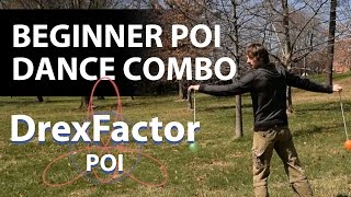 Learn Poi Dancing Beginner Poi Spinning Combo [upl. by Michey]