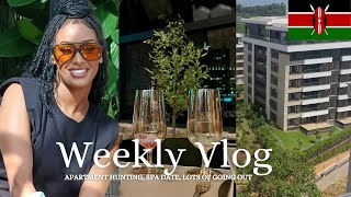 WEEKLY VLOG  NAIROBIS NEWST RESTAURANT  APARTMENT HUNTING  SPA DAY  MORE [upl. by Evvy]