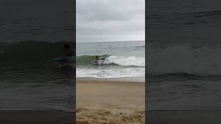 Catching shorebreak waves in 8 seconds [upl. by Gerrie419]