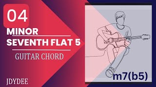 minor seventh flat five m7b5  jdna guitar chord [upl. by Ahsekad]