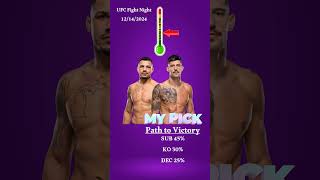 UFC Drakkar Klose vs Joel Alvarez Quick Fight Pick [upl. by Anaihsat915]