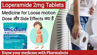 Loperamide hydrochloride tableta ip  Imodium tablet  Treatment of Diarrhoea  Loperamide in motion [upl. by Lehar]