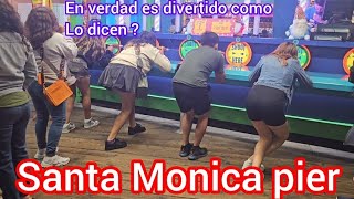 Santa Monica Pier  es bonito y divertido como dicen  yo no te escondo nada vamos a ver [upl. by Godber959]