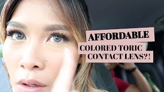 Review AFFORDBALE COLORED TORIC LENSES Taglish  DENISE BOTOR [upl. by Alat]