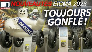 Nouveautés Michelin EICMA 2023 ▶︎ Moto Magazine [upl. by Ardnasirhc]