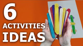 6 DIFFERENT ACTIVITIES IDEAS  5 Year Old Learning Activities At Home [upl. by Toma]