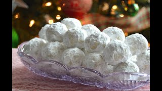 EASY SNOWBALL COOKIES ASMR  How to make Russian tea cakes [upl. by Aicinet785]