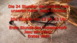 20e Stunde von 12 bis 13 Uhr Erste Stunde des Todeskampfs Jesus am Kreuz [upl. by Miller759]