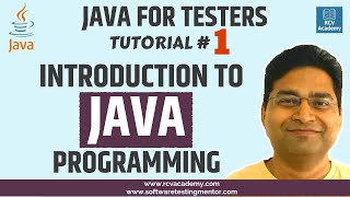 Java for Testers 1  Introduction to Java Programming [upl. by Irap]